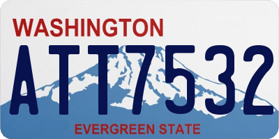 WA license plate ATT7532