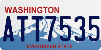 WA license plate ATT7535