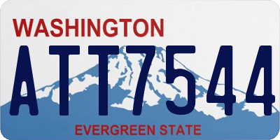 WA license plate ATT7544