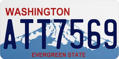 WA license plate ATT7569