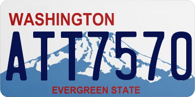 WA license plate ATT7570