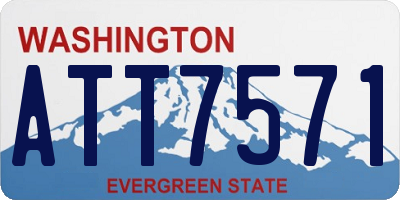 WA license plate ATT7571