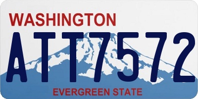 WA license plate ATT7572