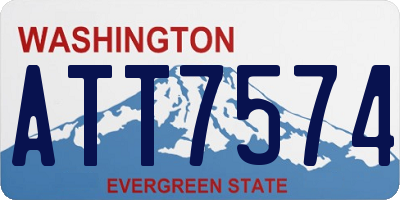 WA license plate ATT7574