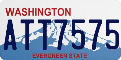 WA license plate ATT7575
