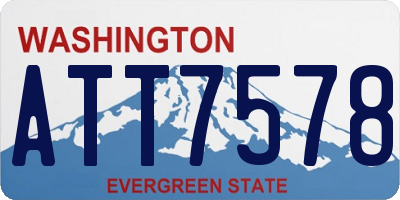 WA license plate ATT7578