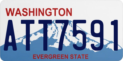 WA license plate ATT7591