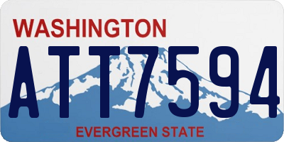 WA license plate ATT7594