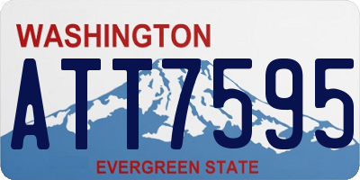 WA license plate ATT7595