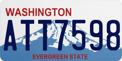 WA license plate ATT7598