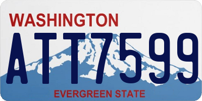 WA license plate ATT7599