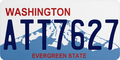 WA license plate ATT7627