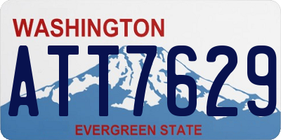 WA license plate ATT7629