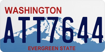 WA license plate ATT7644