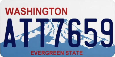 WA license plate ATT7659