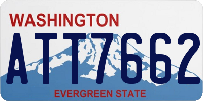 WA license plate ATT7662