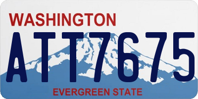 WA license plate ATT7675