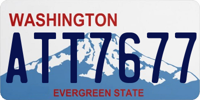 WA license plate ATT7677