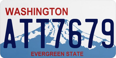 WA license plate ATT7679