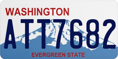WA license plate ATT7682