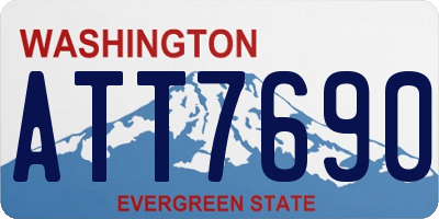 WA license plate ATT7690