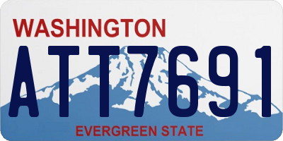 WA license plate ATT7691