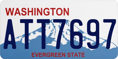 WA license plate ATT7697