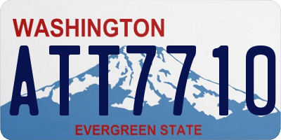 WA license plate ATT7710