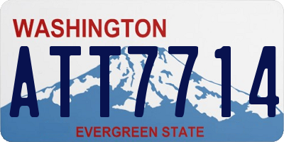 WA license plate ATT7714