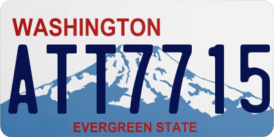 WA license plate ATT7715