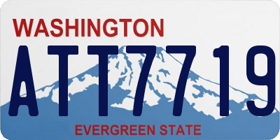 WA license plate ATT7719