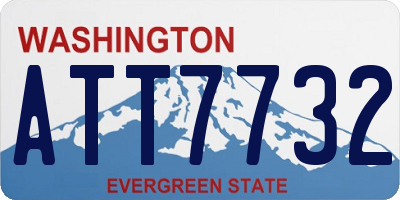 WA license plate ATT7732