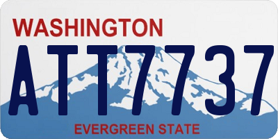 WA license plate ATT7737