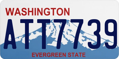 WA license plate ATT7739