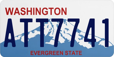 WA license plate ATT7741