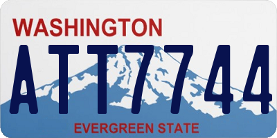 WA license plate ATT7744
