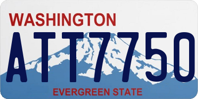 WA license plate ATT7750
