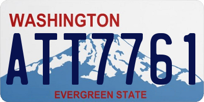 WA license plate ATT7761