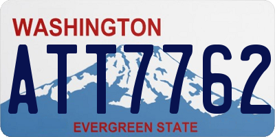 WA license plate ATT7762