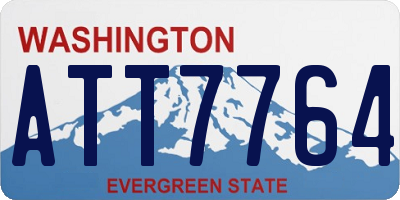 WA license plate ATT7764