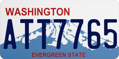 WA license plate ATT7765