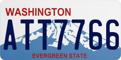 WA license plate ATT7766