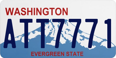 WA license plate ATT7771