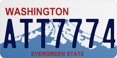 WA license plate ATT7774
