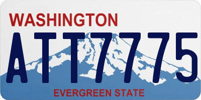 WA license plate ATT7775