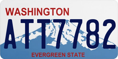 WA license plate ATT7782