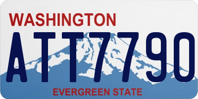 WA license plate ATT7790