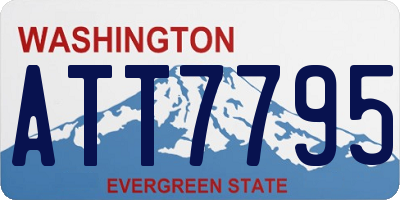 WA license plate ATT7795