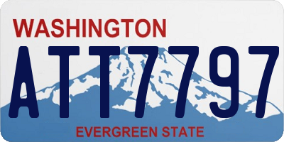 WA license plate ATT7797