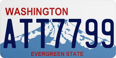 WA license plate ATT7799
